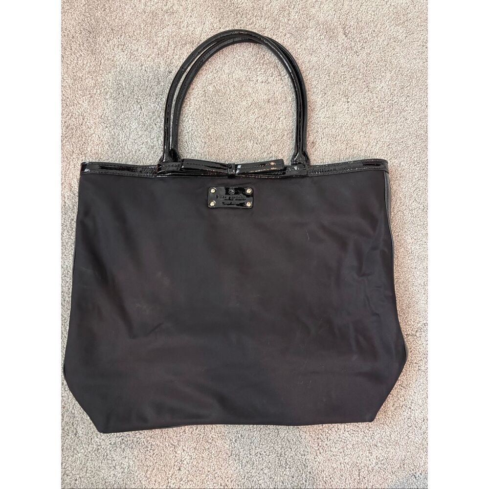 Kate Spade New York Vintage Black Bow Nylon Tote Bag, $268 - Picture 3 of 11